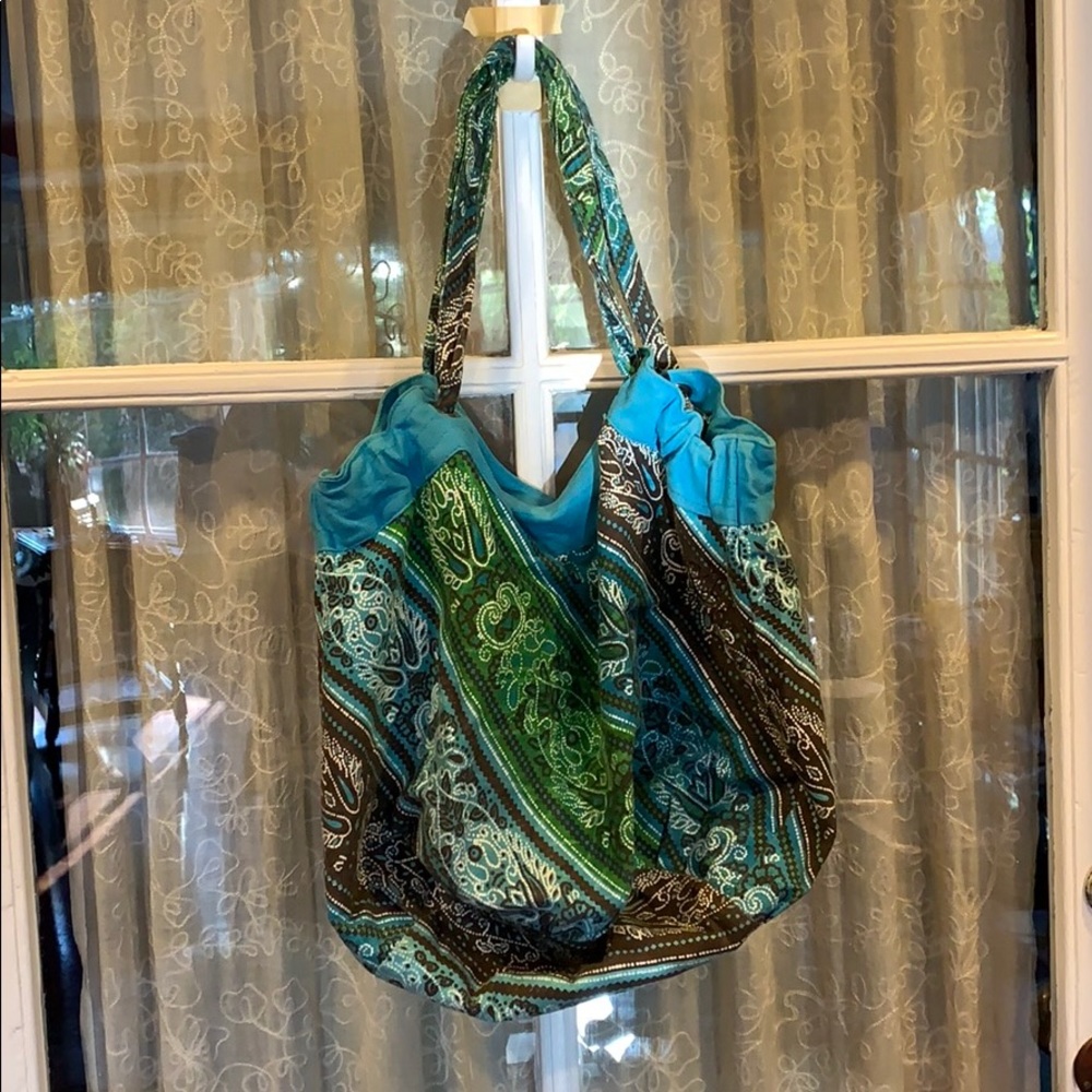 Rip Curl blue/green/brown paisley bag